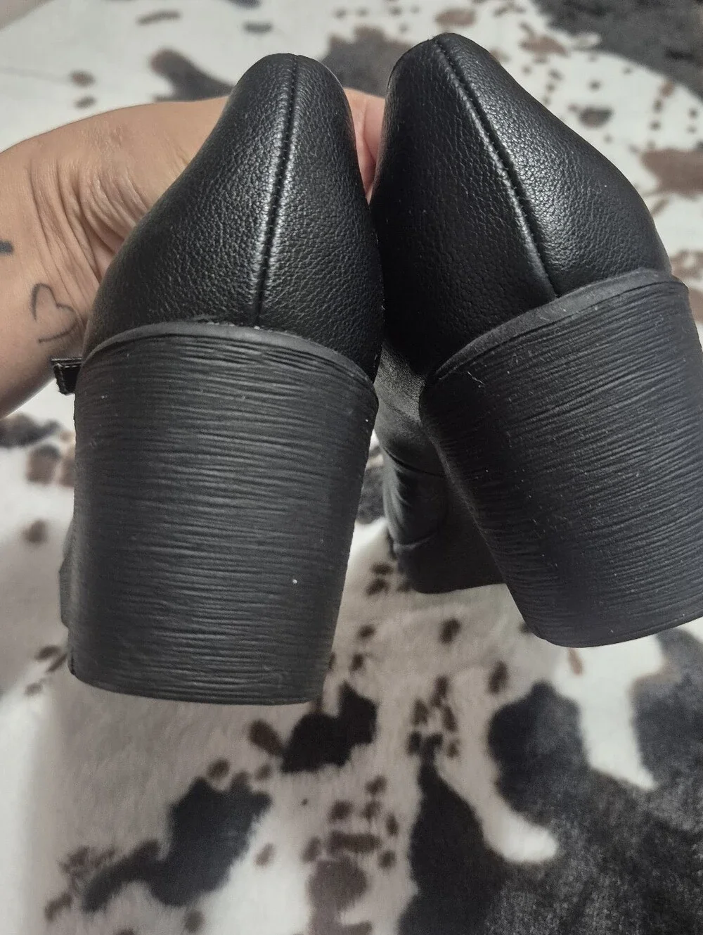 SOUL Naturalizer Black Mary Jane Wedge Heels..Size:10W